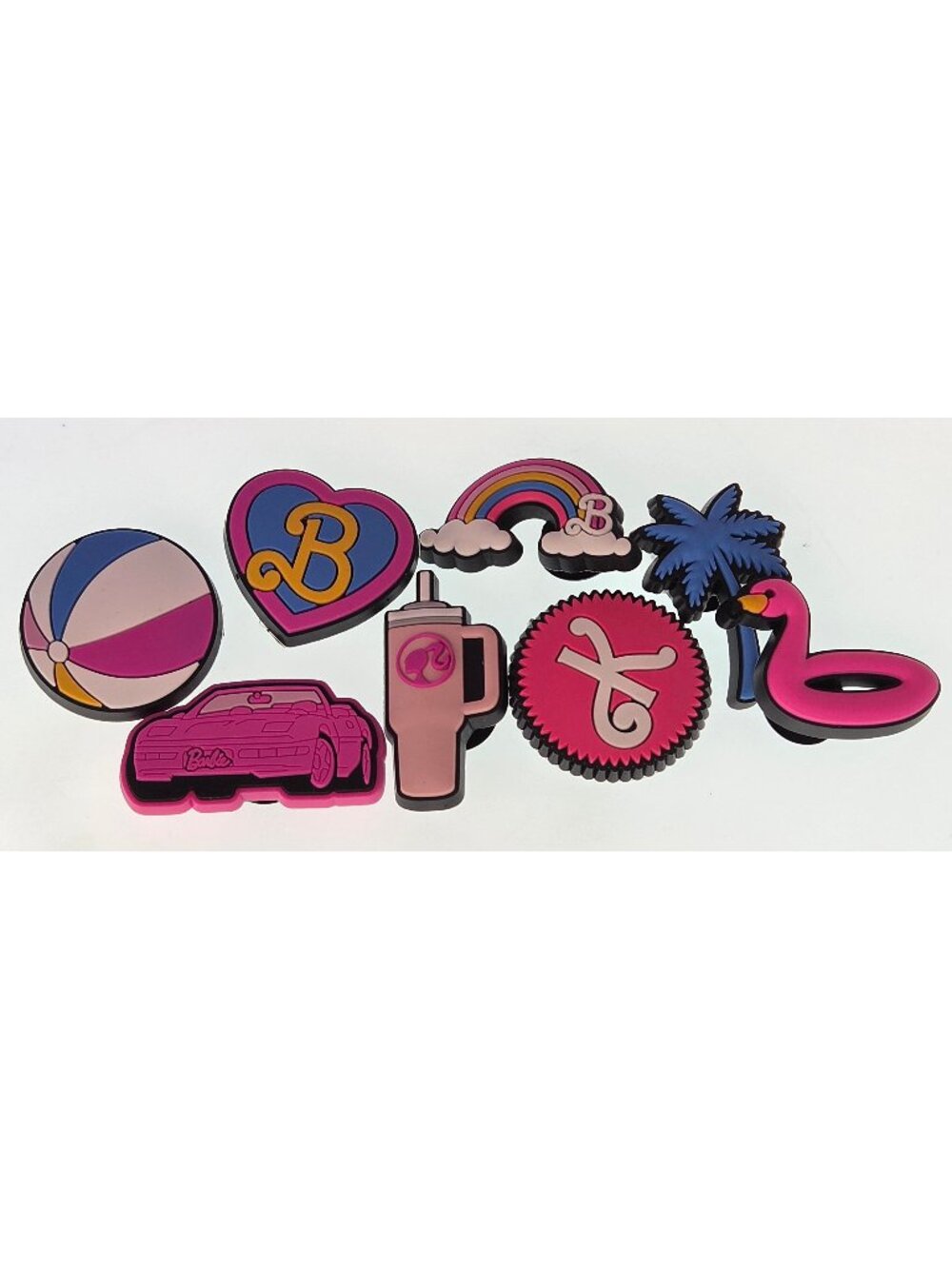 Unbranded Fun Shoe Shoe Accessories for Crocs Barbie Style Summer Set 1